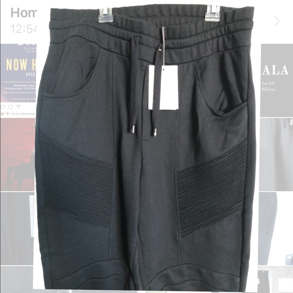 NWT Pierre Balmain sweatpants black